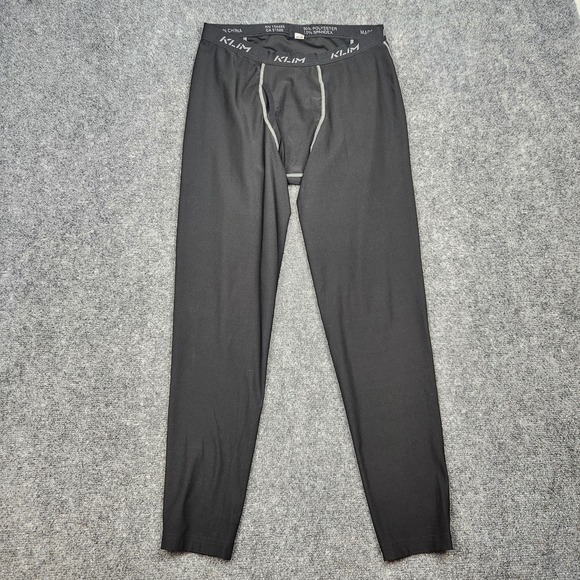 Klim Technical Riding Pants Mens Large Black 3357 Base Layer Polyester Spandex - Picture 1 of 16